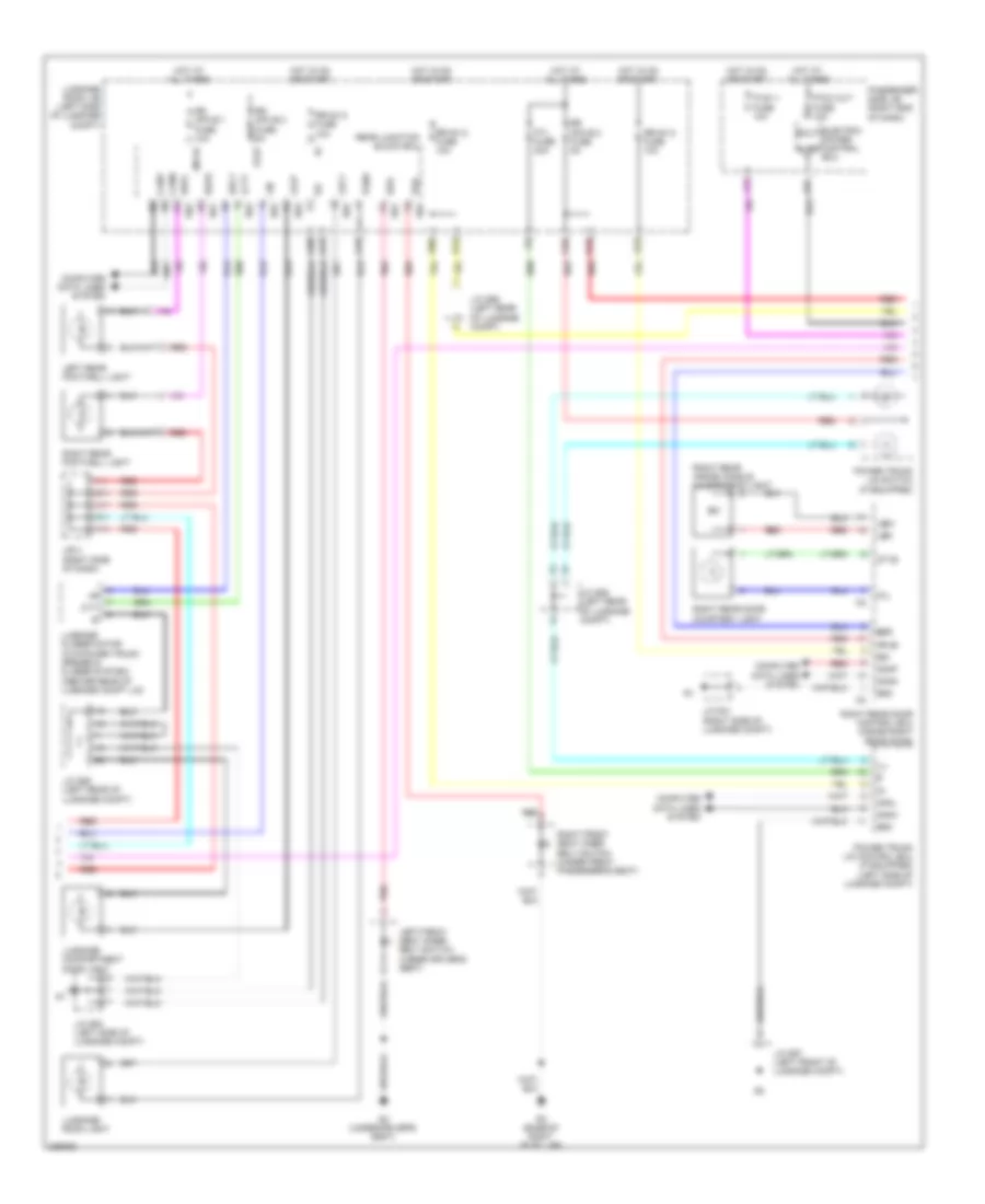 Courtesy Lamps Wiring Diagram 2 of 3 for Lexus LS 460 2009