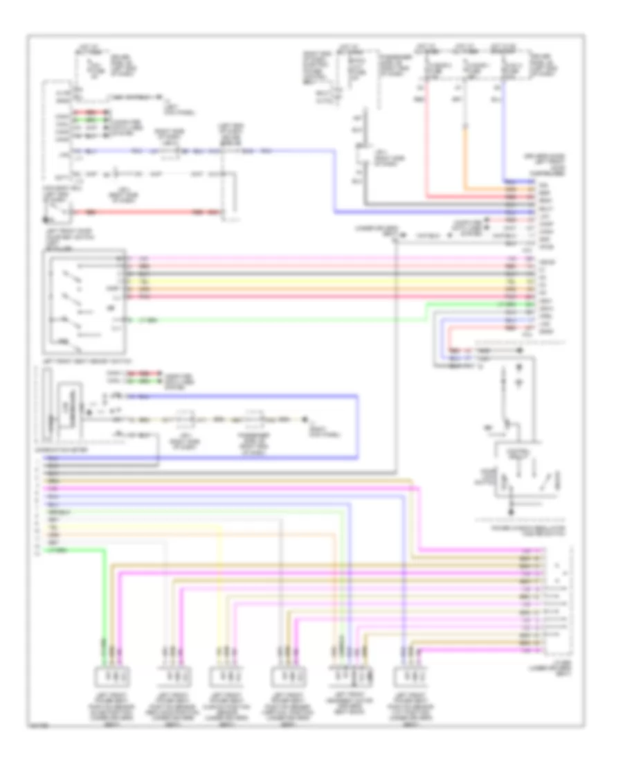 Drivers Memory Seat Wiring Diagram (2 of 2) for Lexus LS 460 2009