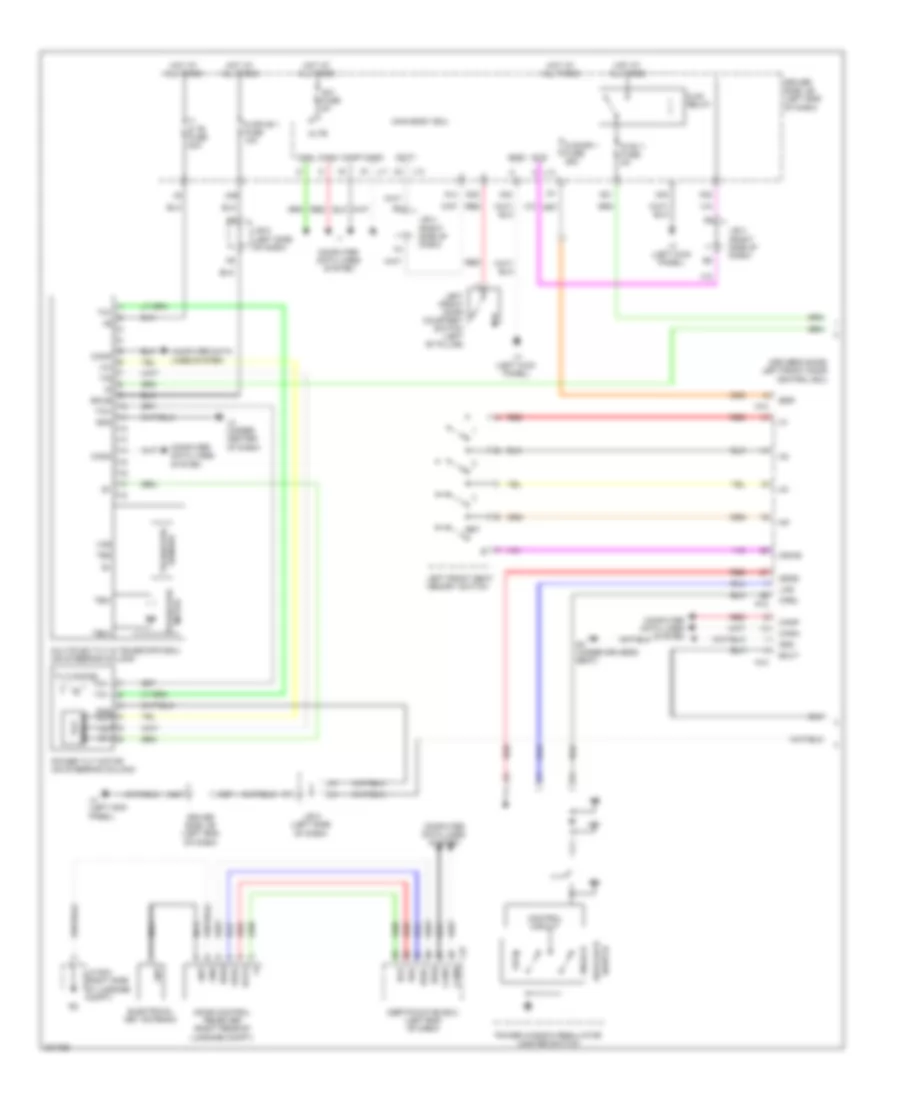 Memory Power Tilt  Power Telescopic Wiring Diagram 1 of 2 for Lexus LS 460 2009