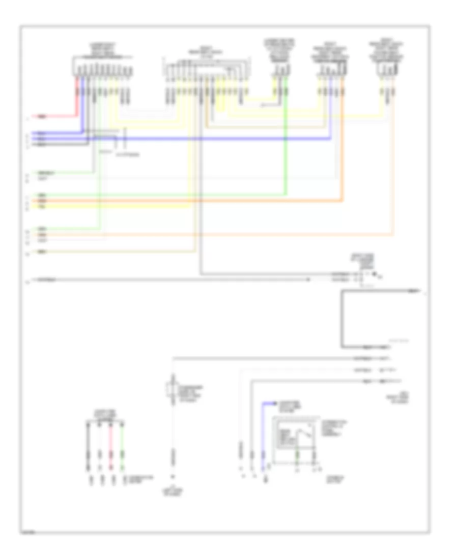 Rear Passengers Memory Seat Wiring Diagram (2 of 3) for Lexus LS 460 2009