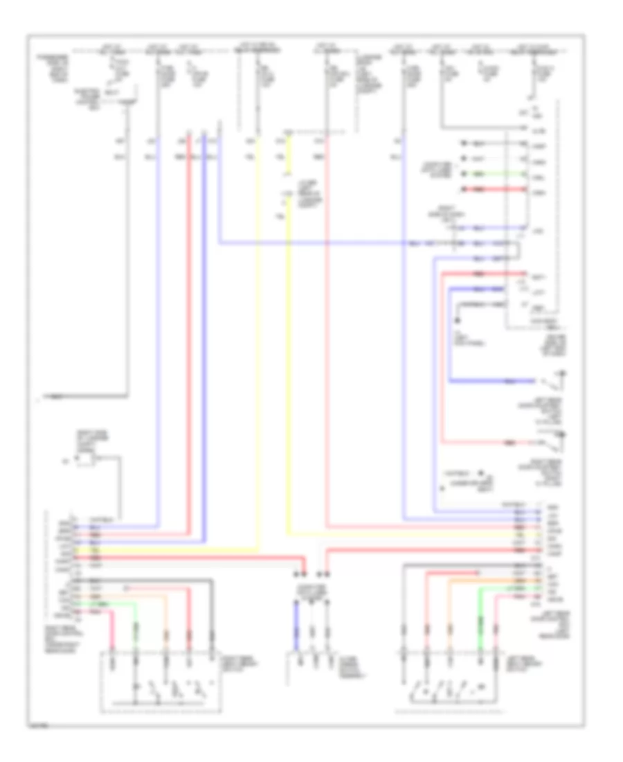 Rear Passengers Memory Seat Wiring Diagram (3 of 3) for Lexus LS 460 2009