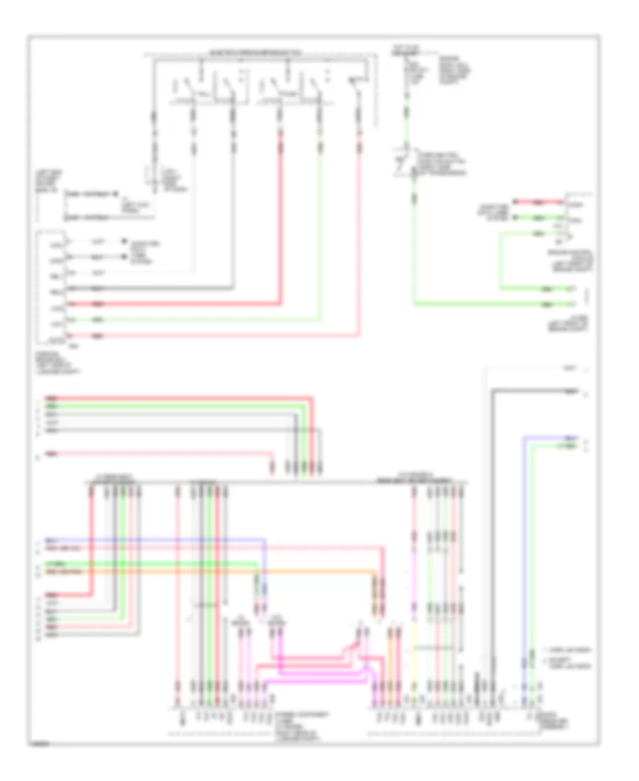 Navigation Wiring Diagram (2 of 3) for Lexus LS 460 2009