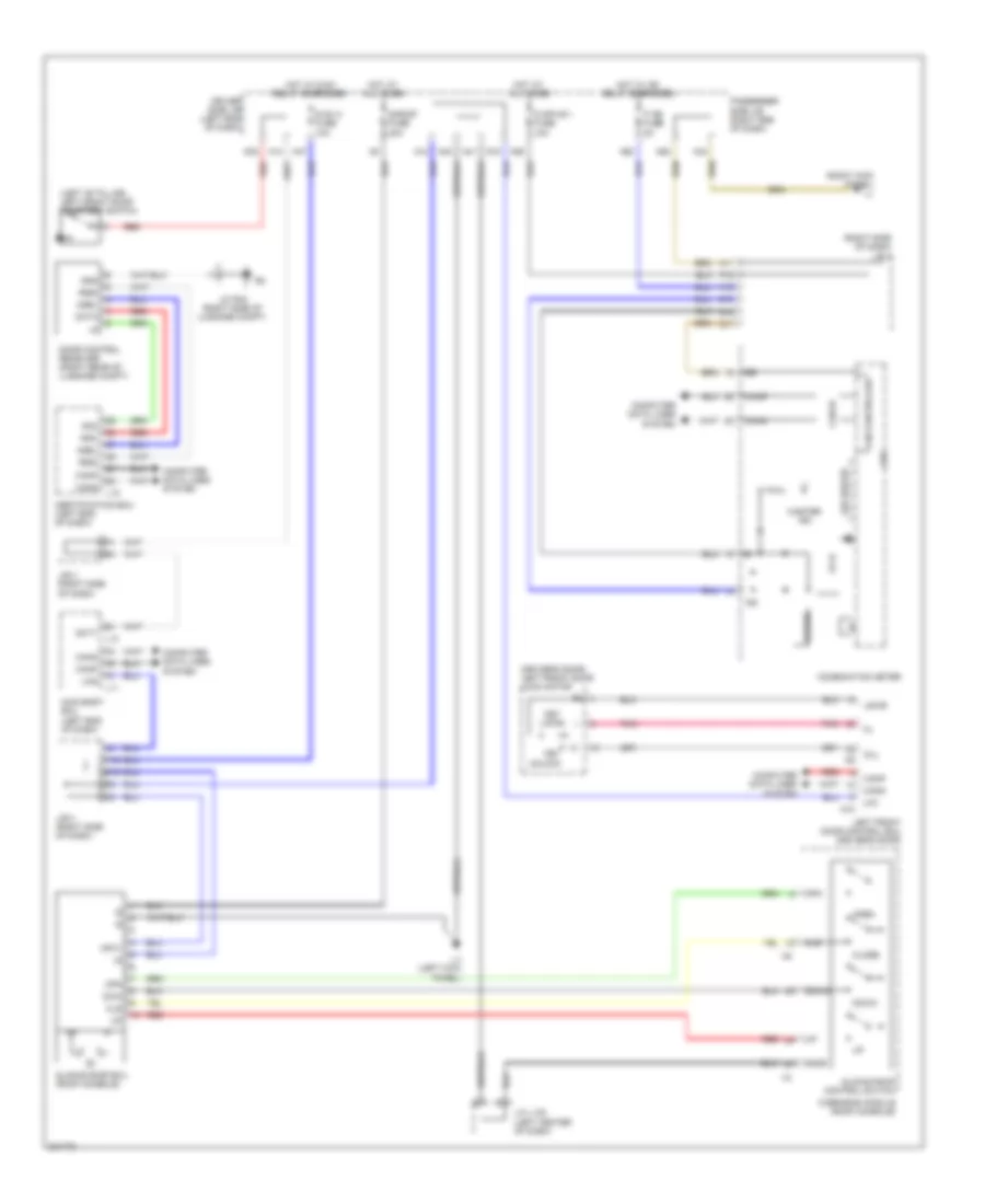 Power TopSunroof Wiring Diagram for Lexus LS 460 2009