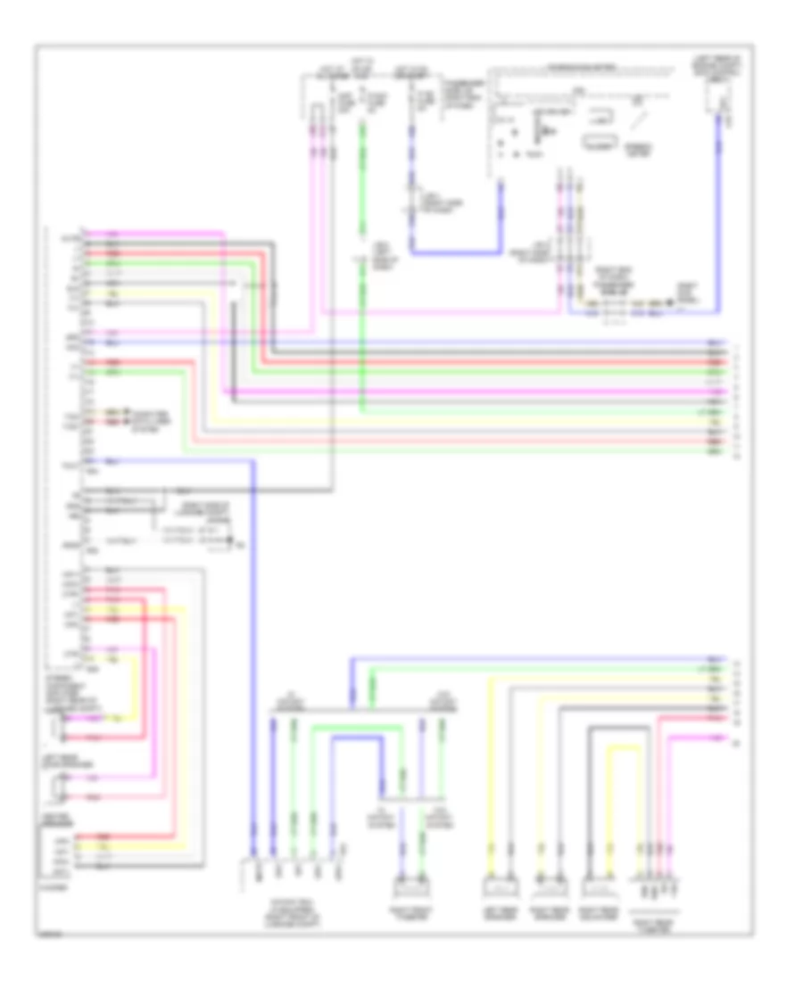 Satellite Radio Wiring Diagram, with Mark Levinson  without Rear DVD Changer (1 of 5) for Lexus LS 460 2009