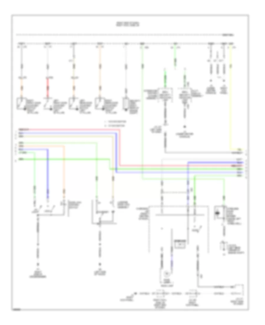 Anti-theft Wiring Diagram (2 of 7) for Lexus IS 250 2013
