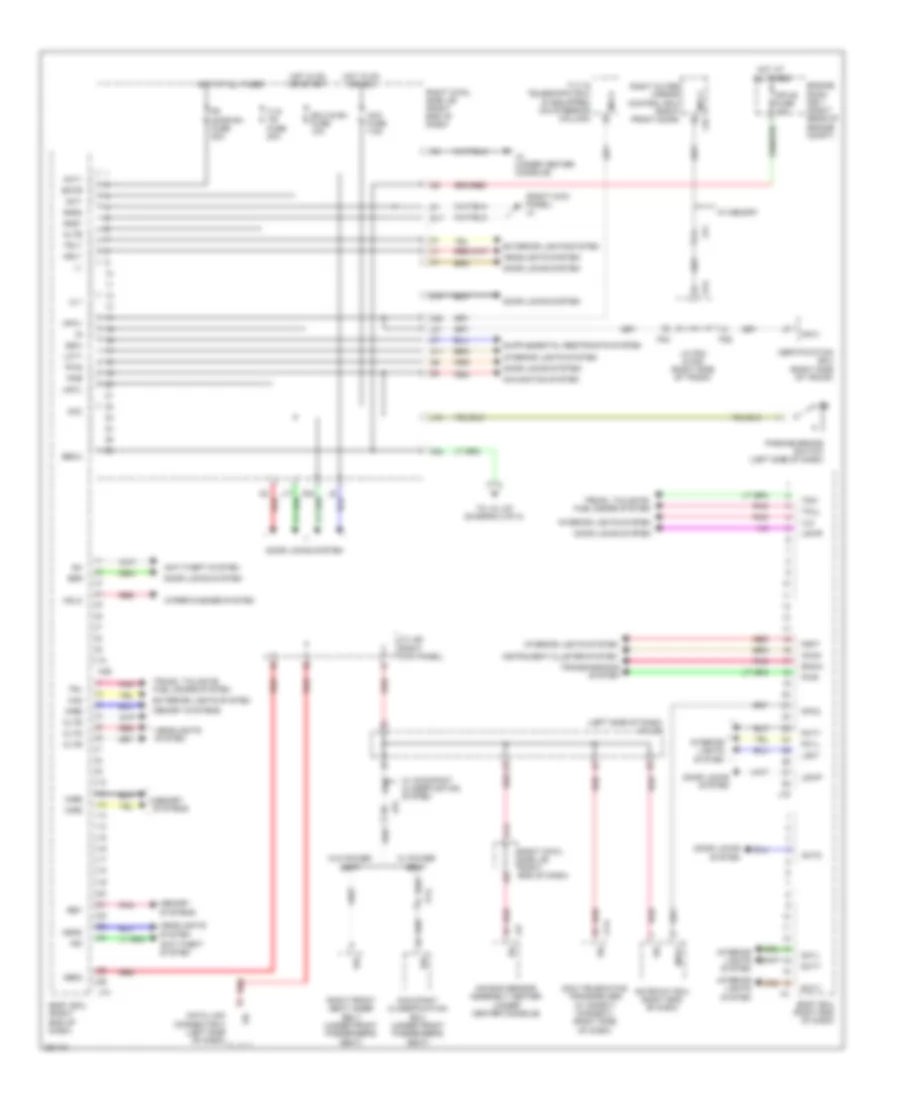 Body ECU Wiring Diagram 1 of 2 for Lexus IS 250 2013