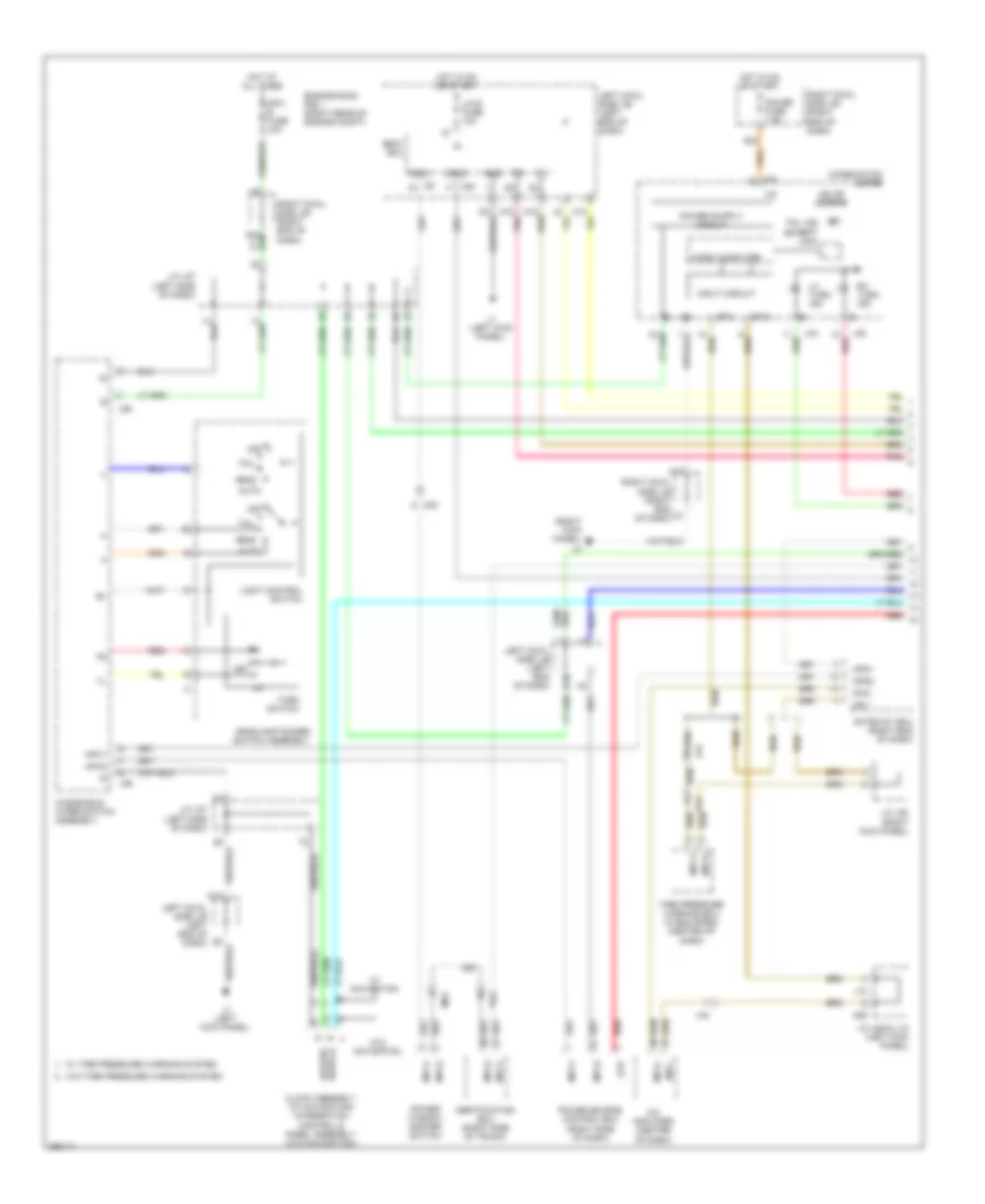 Exterior Lamps Wiring Diagram (1 of 3) for Lexus IS 250 2013