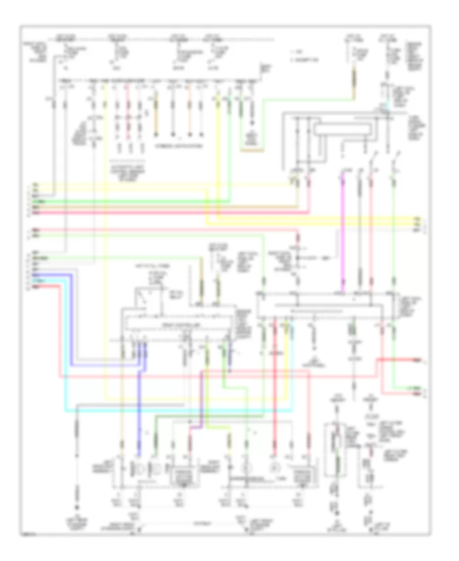 Exterior Lamps Wiring Diagram (2 of 3) for Lexus IS 250 2013