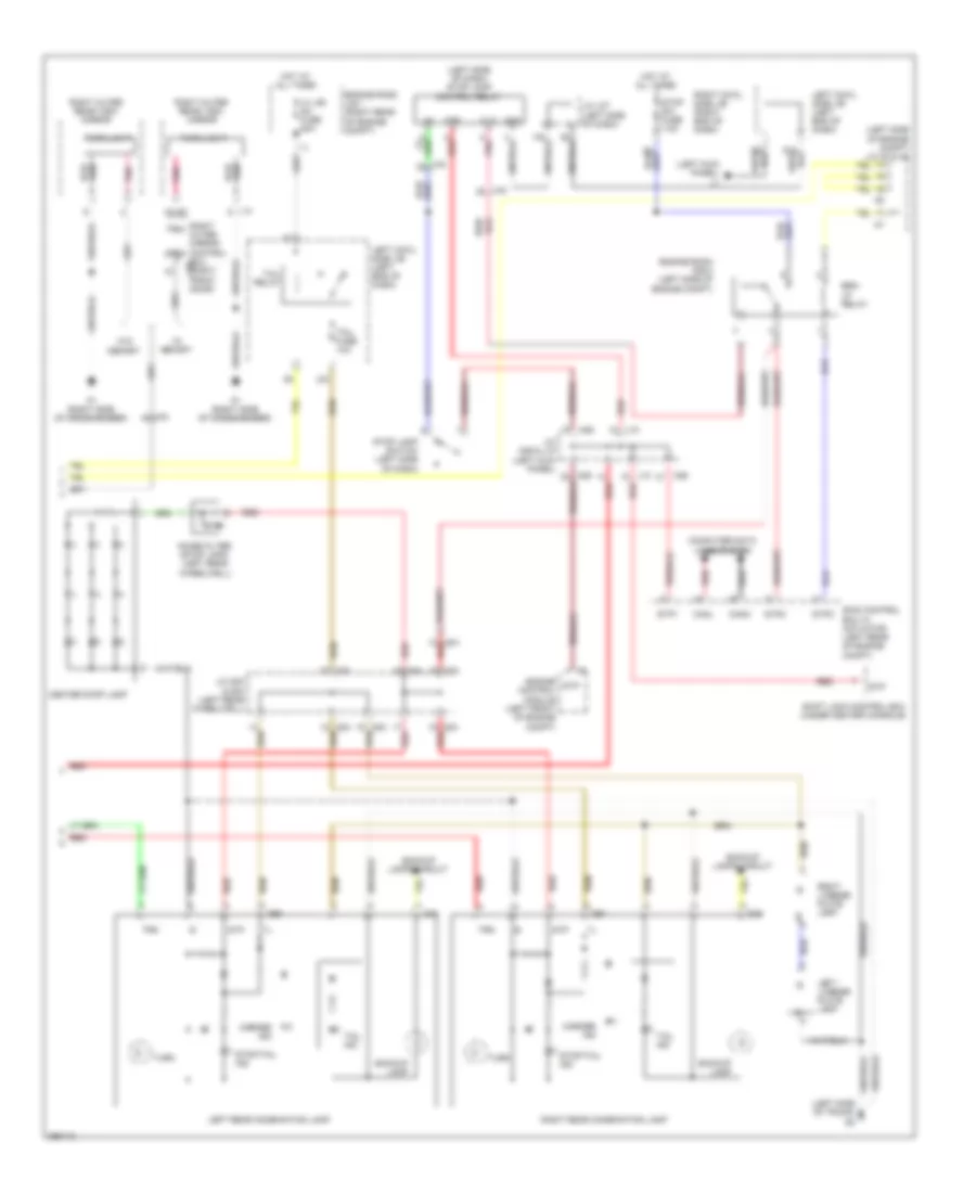 Exterior Lamps Wiring Diagram (3 of 3) for Lexus IS 250 2013