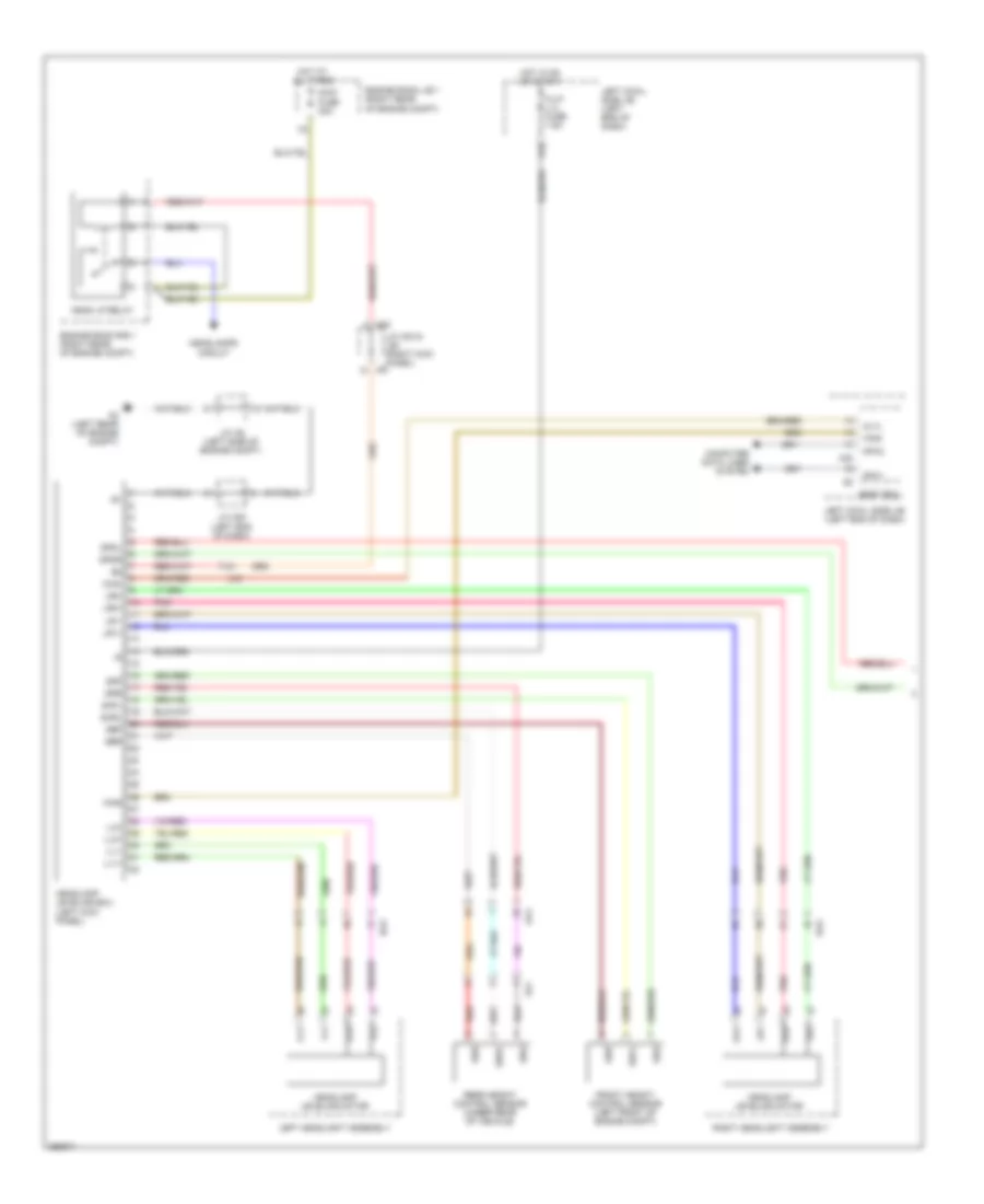 Headlamps Leveling Wiring Diagram (1 of 2) for Lexus IS 250 2013