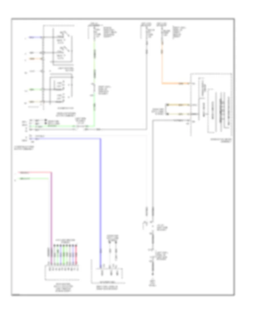 Headlamps Leveling Wiring Diagram (2 of 2) for Lexus IS 250 2013