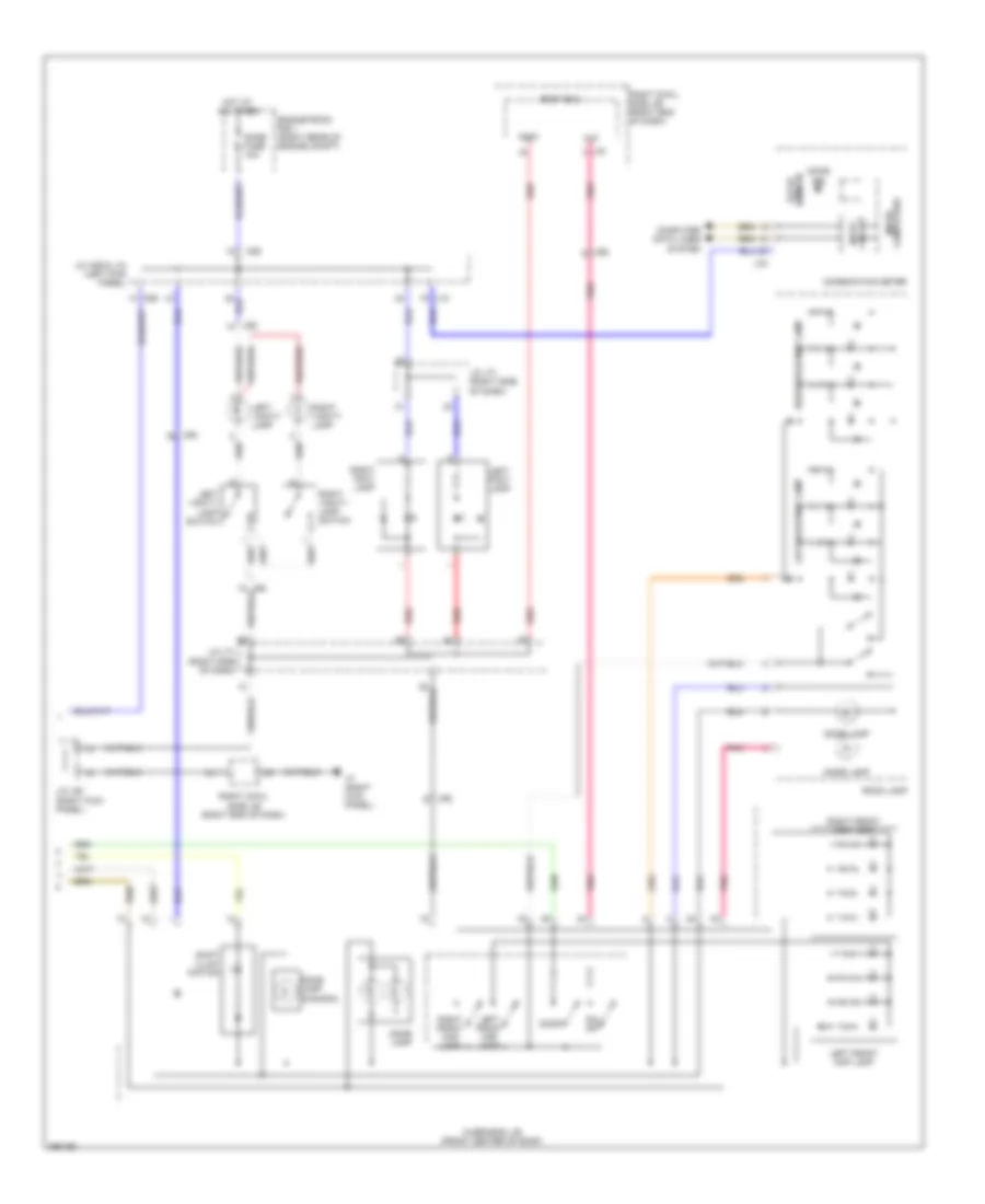 Courtesy Lamps Wiring Diagram 2 of 2 for Lexus IS 250 2013