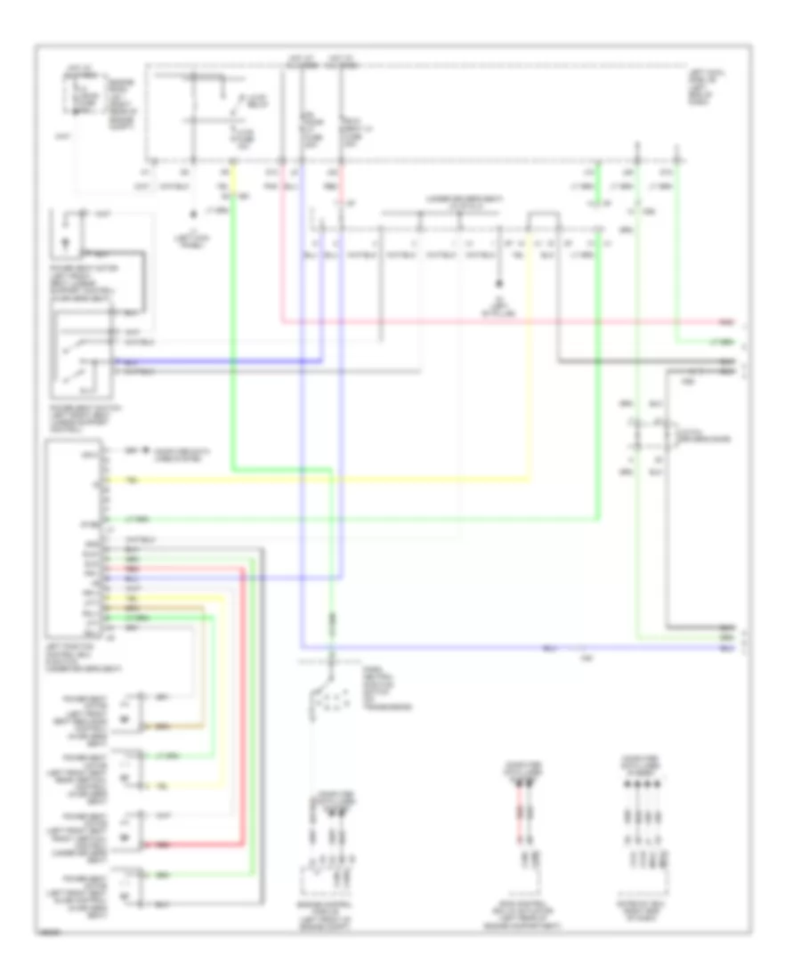 Driver s Memory Seat Wiring Diagram 1 of 2 for Lexus IS 250 2013