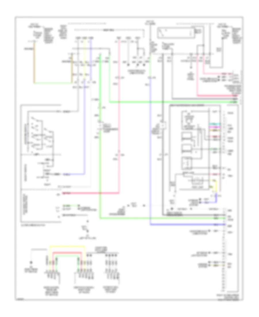 Memory Mirrors Wiring Diagram (1 of 2) for Lexus IS 250 2013