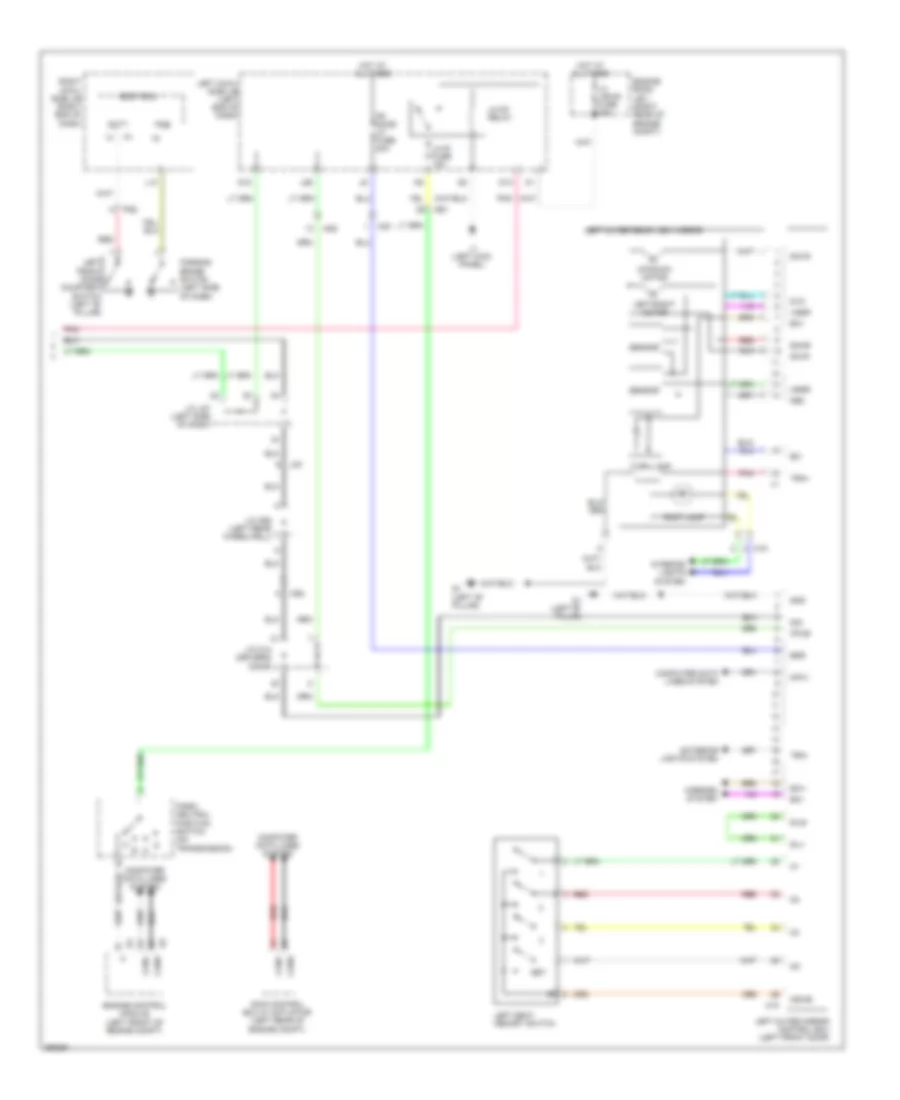 Memory Mirrors Wiring Diagram 2 of 2 for Lexus IS 250 2013