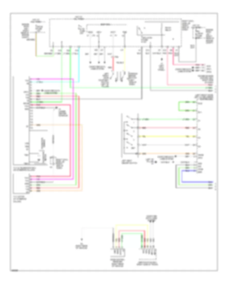 Memory Power Tilt  Power Telescopic Wiring Diagram (1 of 2) for Lexus IS 250 2013