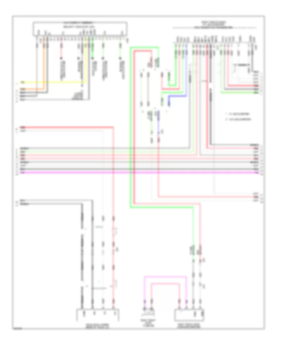 Navigation Wiring Diagram 2 of 4 for Lexus IS 250 2013