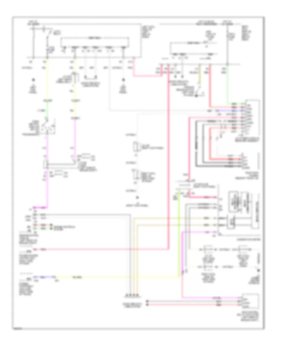 Rear View Monitoring Wiring Diagram for Lexus IS 250 2013