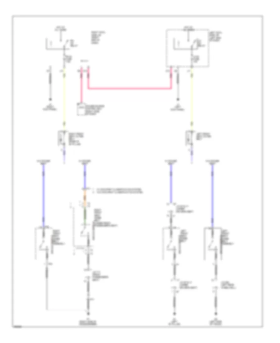 Passive Restraints Wiring Diagram for Lexus IS 250 2013