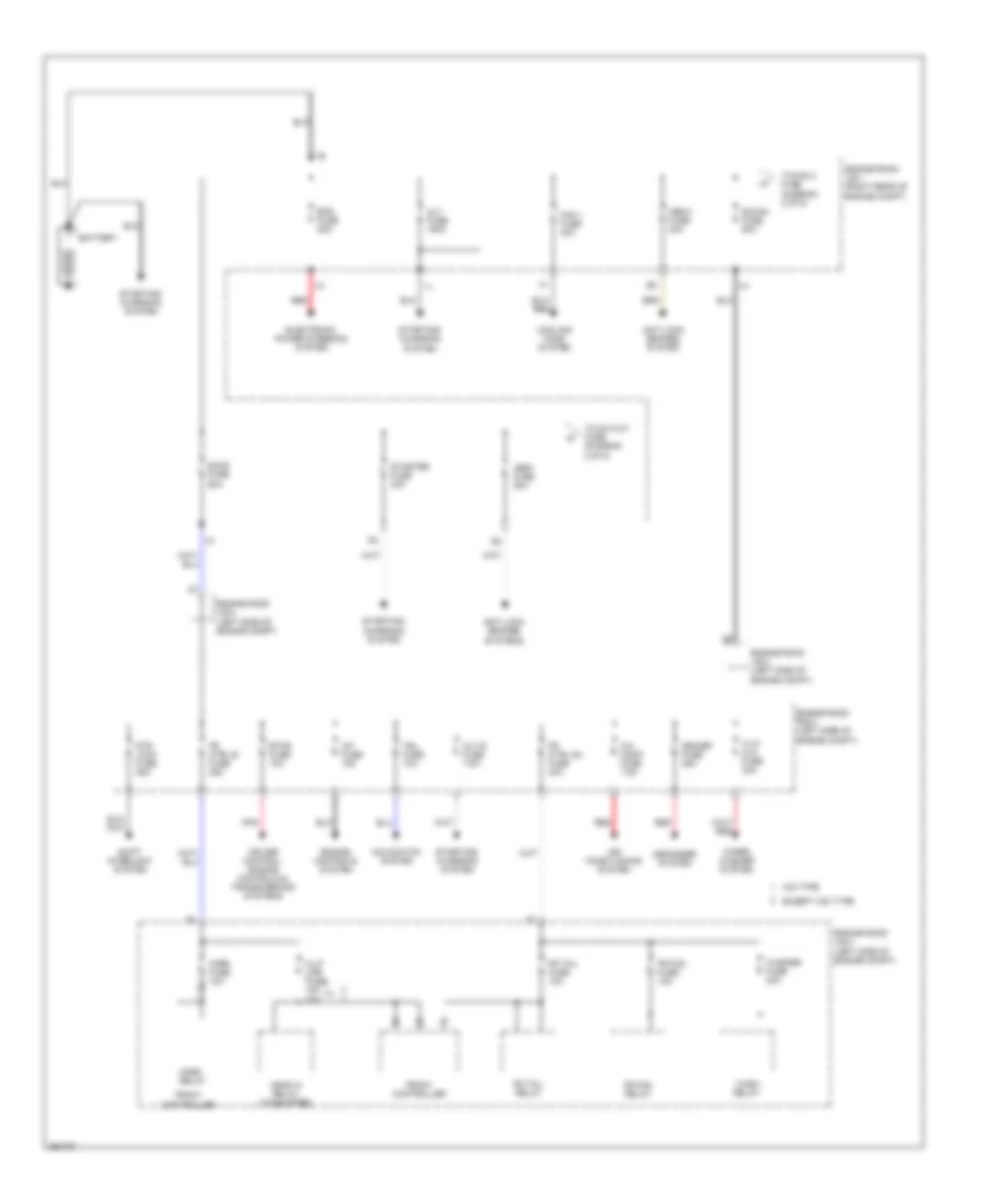Power Distribution Wiring Diagram 1 of 5 for Lexus IS 250 2013