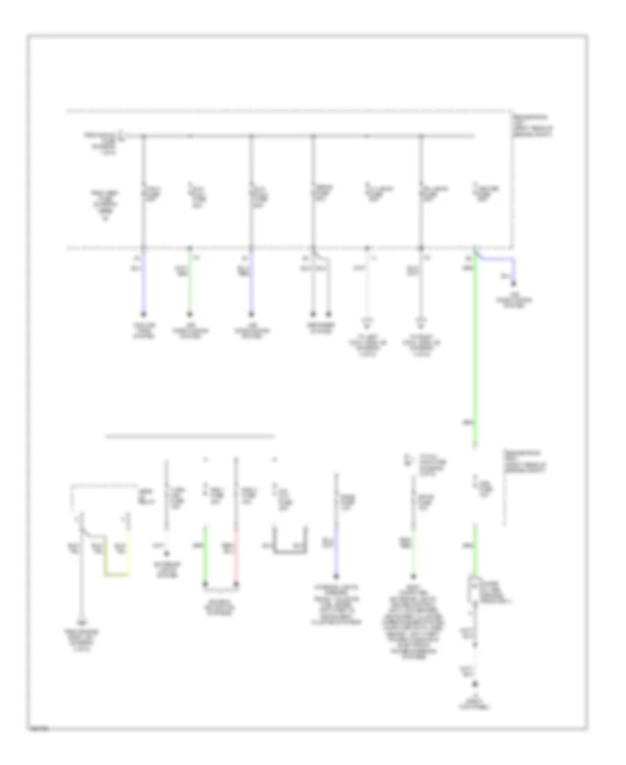 Power Distribution Wiring Diagram (2 of 5) for Lexus IS 250 2013