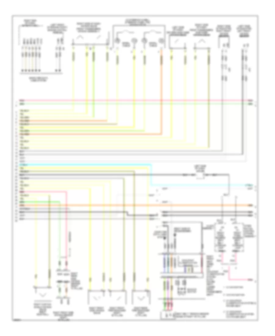 Supplemental Restraints Wiring Diagram 2 of 3 for Lexus IS 250 2013