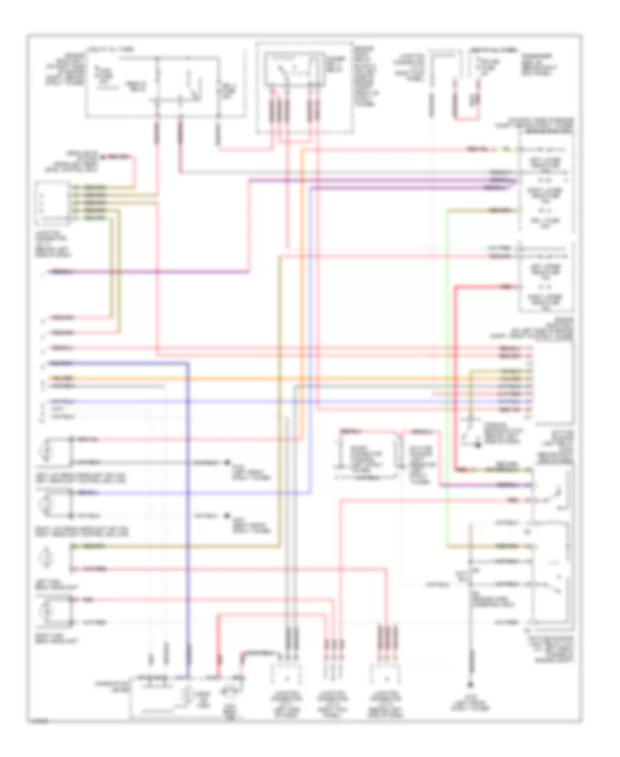 Headlamps Wiring Diagram, with DRL (2 of 2) for Lexus GS 300 2000