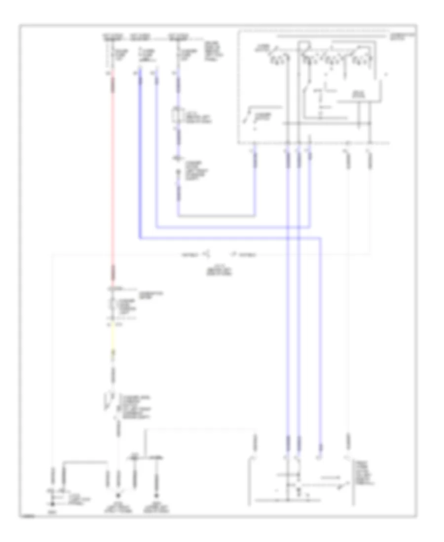 Wiper Washer Wiring Diagram for Lexus GS 300 2000