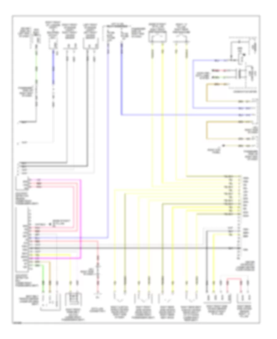 Supplemental Restraint Wiring Diagram 2 of 2 for Lexus LS 460L 2009