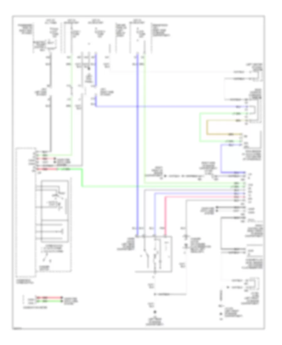 Wiper Washer Wiring Diagram for Lexus LS 460L 2009