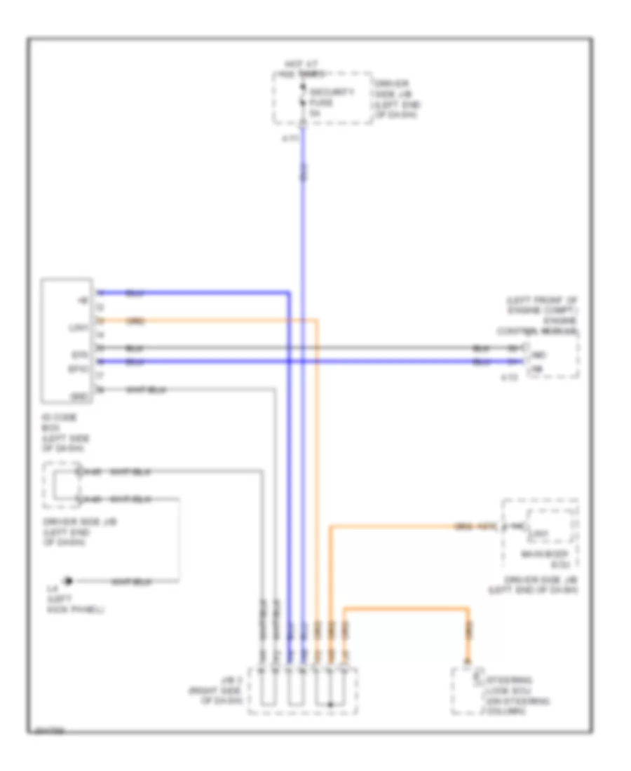 Immobilizer Wiring Diagram for Lexus LS 460L 2009