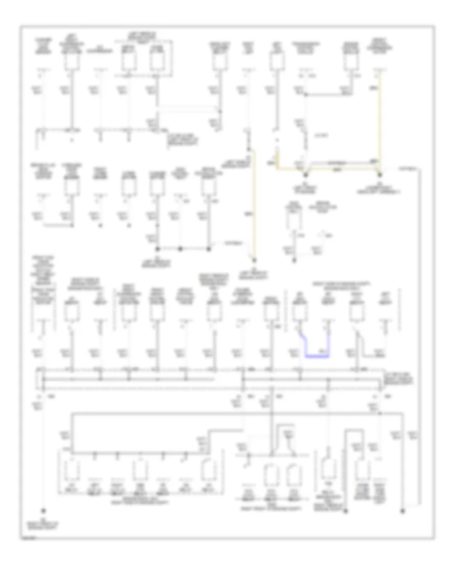 Ground Distribution Wiring Diagram 1 of 6 for Lexus LS 460L 2009