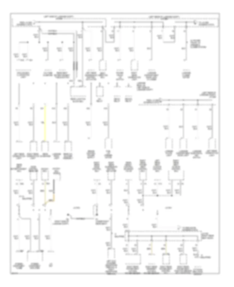 Ground Distribution Wiring Diagram 5 of 6 for Lexus LS 460L 2009