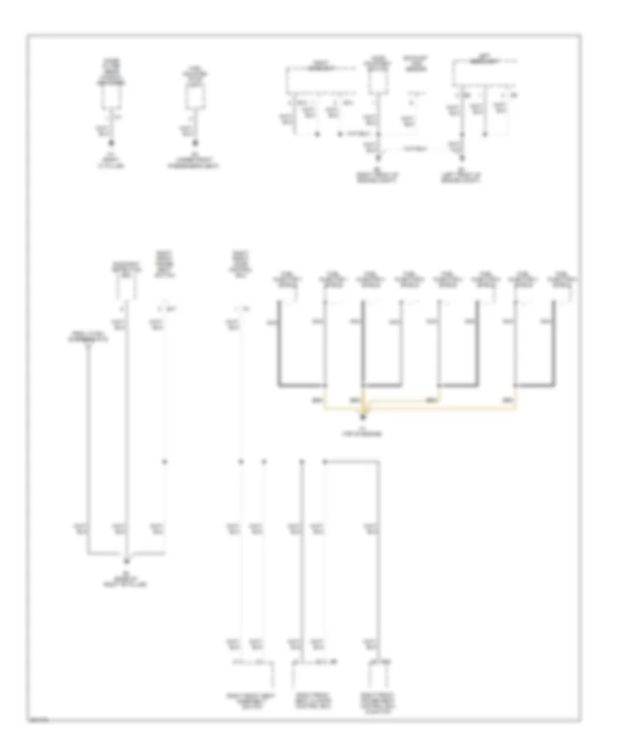 Ground Distribution Wiring Diagram 6 of 6 for Lexus LS 460L 2009