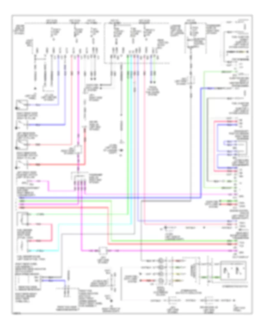 Instrument Cluster Wiring Diagram 2 of 2 for Lexus LS 460L 2009