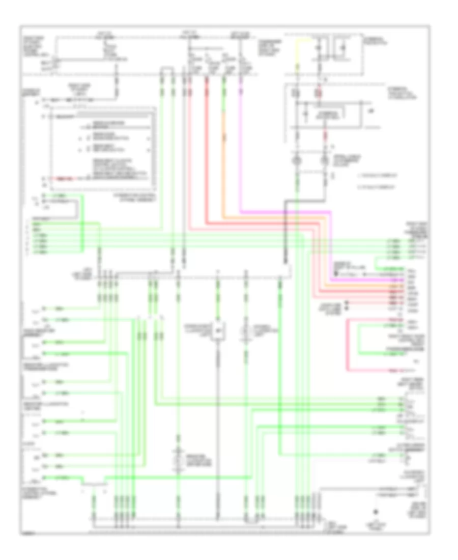 Instrument Illumination Wiring Diagram 3 of 3 for Lexus LS 460L 2009