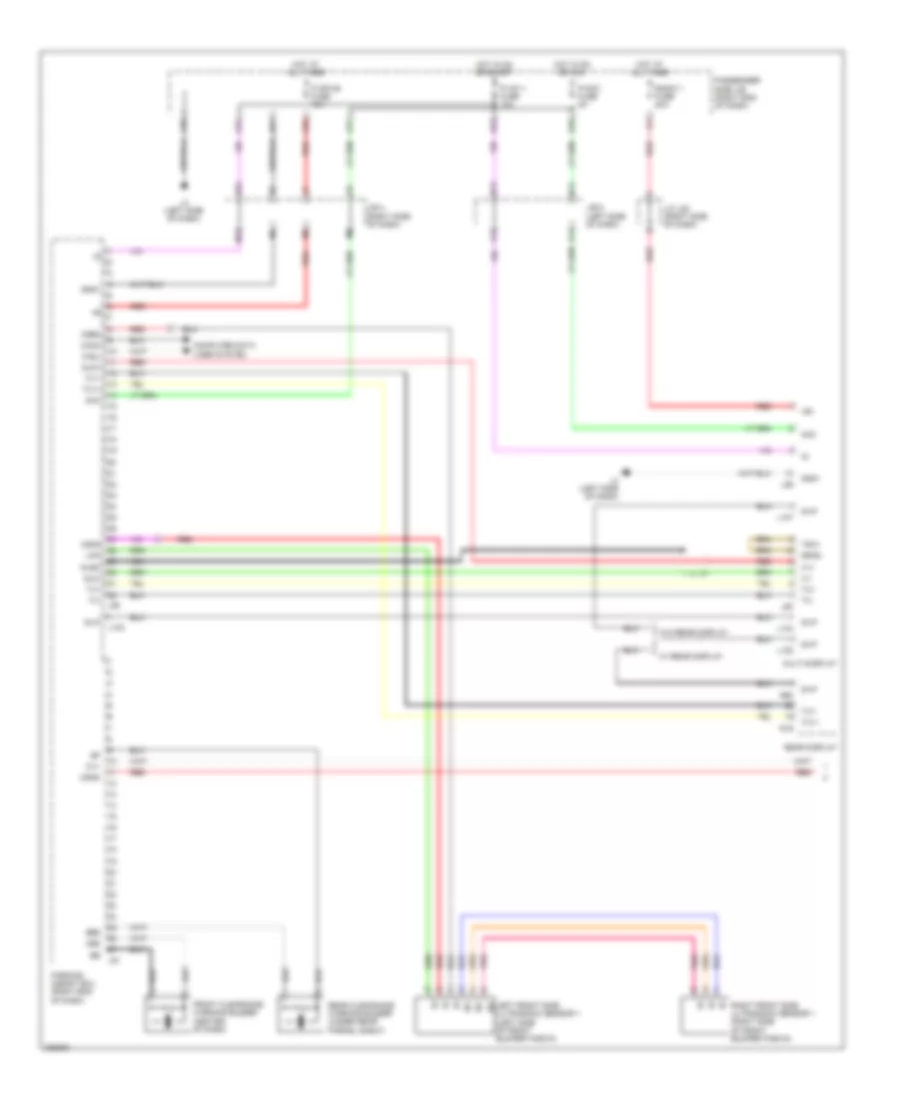 Parking Assistant Wiring Diagram 1 of 2 for Lexus LS 460L 2009