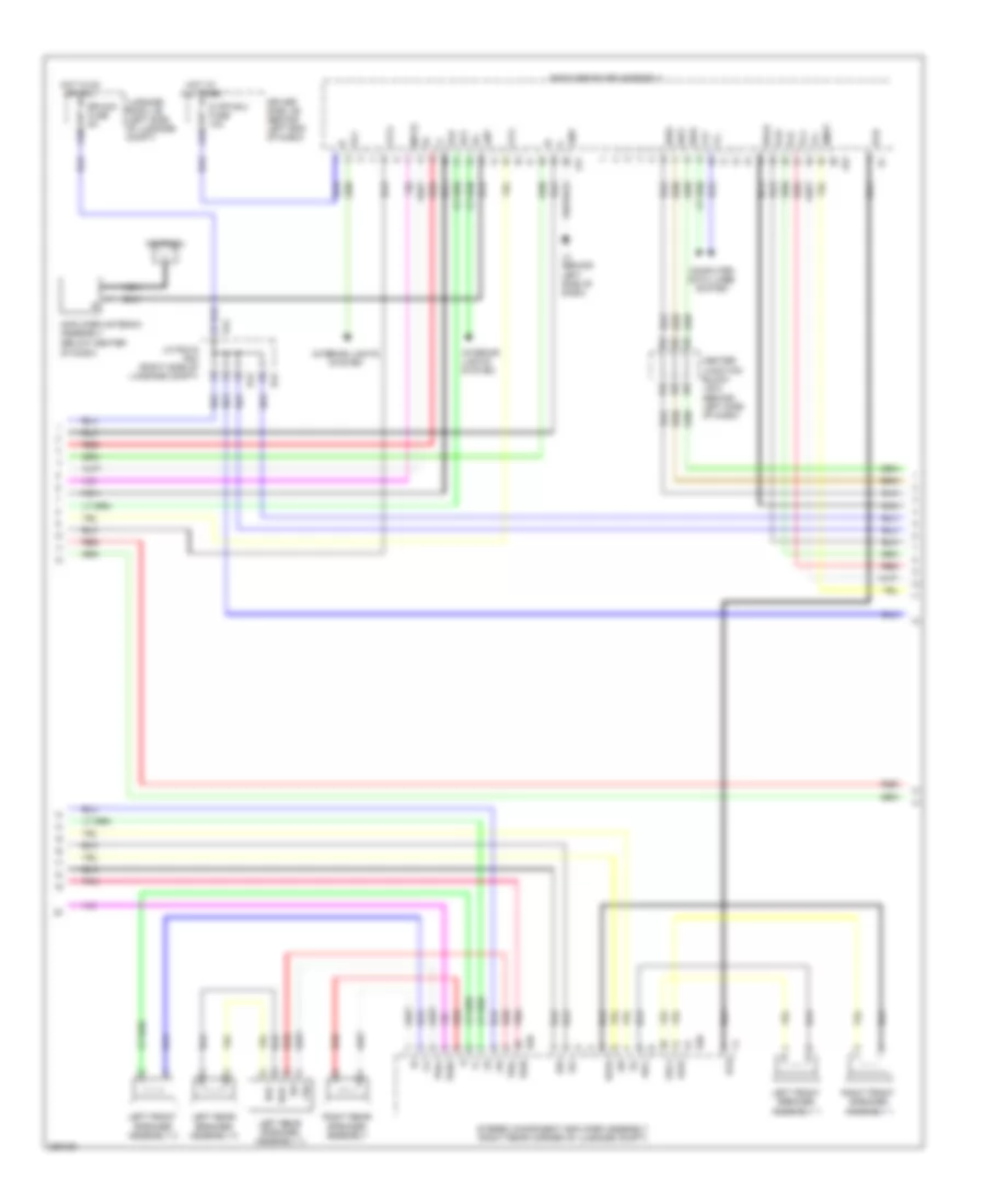 Satellite Radio Wiring Diagram, with Rear DVD Changer (2 of 5) for Lexus LS 600hL 2009