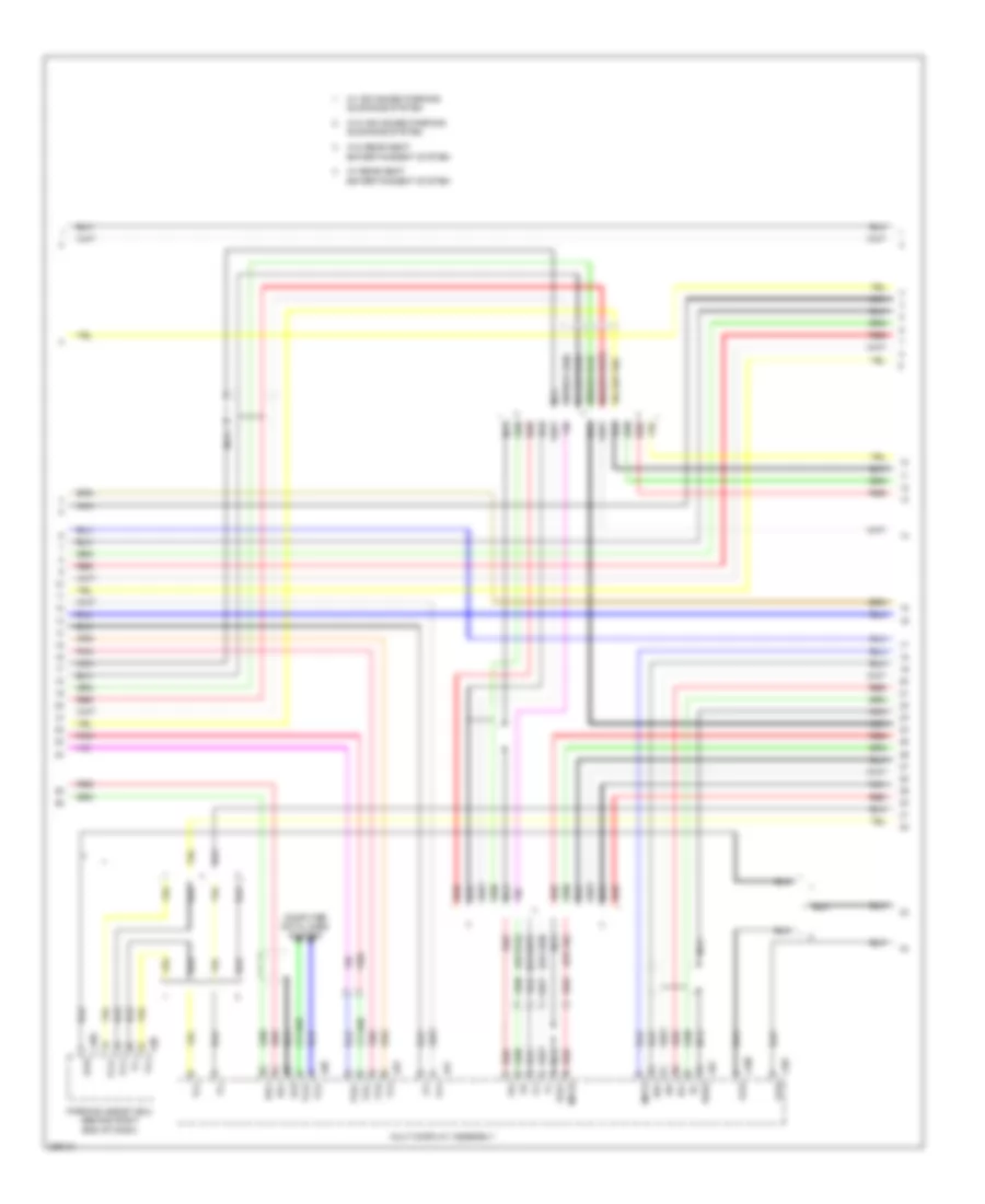 Stereo Radio Wiring Diagram with Rear DVD Changer 4 of 5 for Lexus LS 600hL 2009