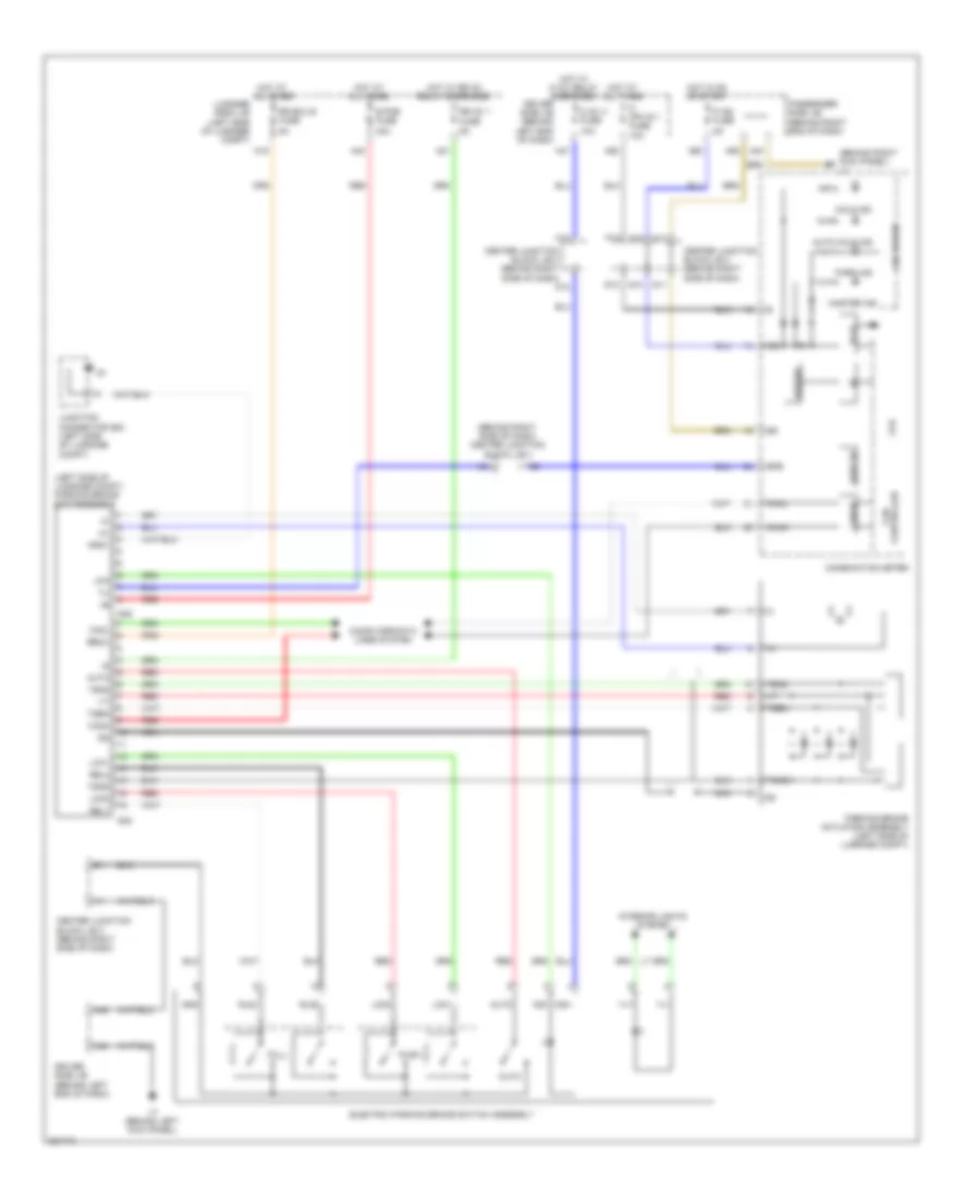 Electric Park Lock Wiring Diagram for Lexus LS 600hL 2009