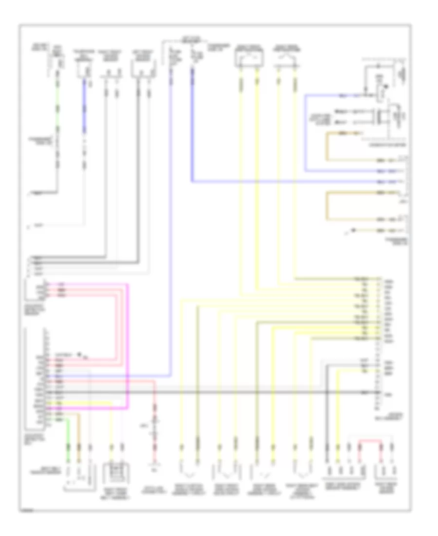 Supplemental Restraints Wiring Diagram 2 of 2 for Lexus LS 600hL 2009