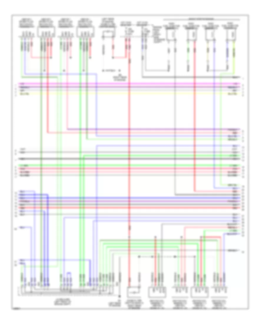 5.0L, Engine Controls Wiring Diagram (6 of 7) for Lexus LS 600hL 2009
