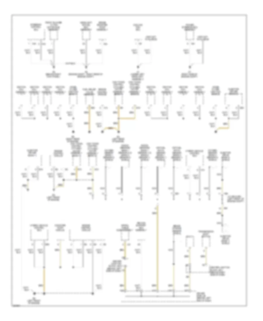 Ground Distribution Wiring Diagram (3 of 7) for Lexus LS 600hL 2009