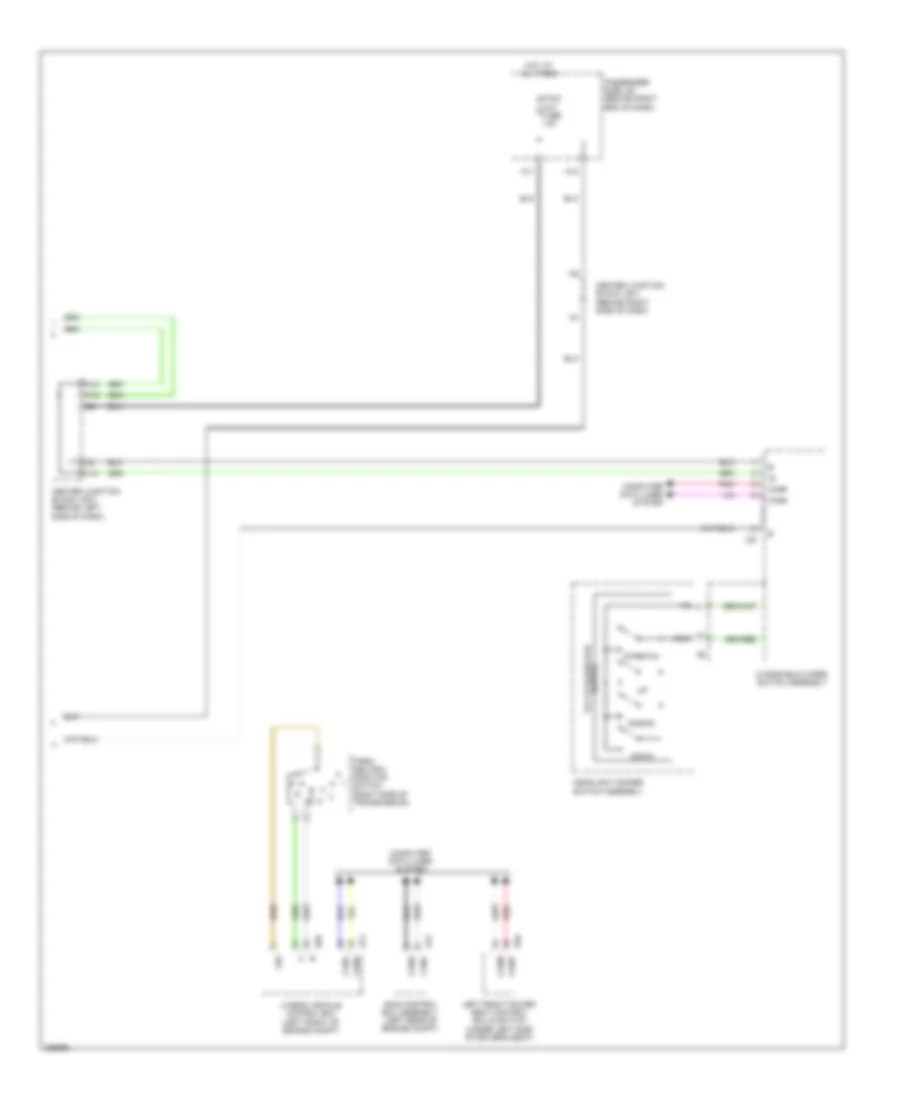 Memory Power Tilt  Power Telescopic Wiring Diagram (2 of 2) for Lexus LS 600hL 2009