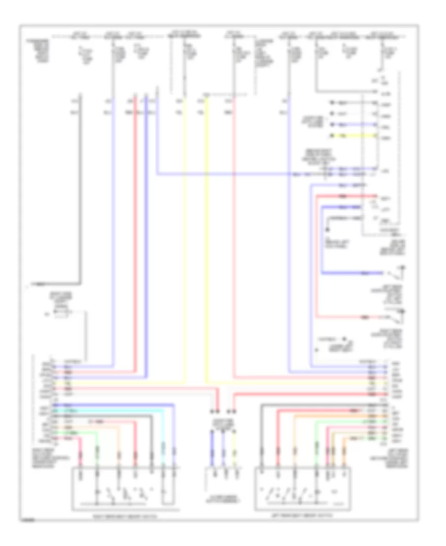 Rear Passengers Memory Seat Wiring Diagram (3 of 3) for Lexus LS 600hL 2009