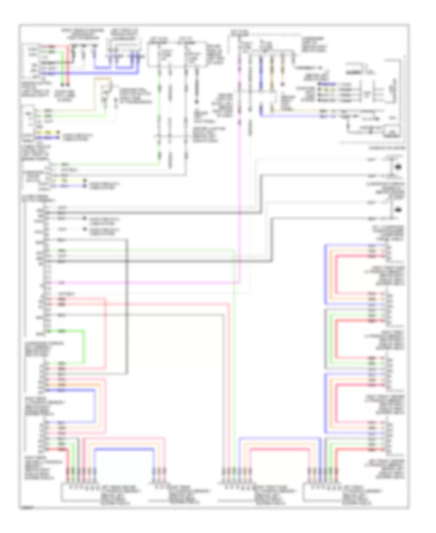 Rear Sonar Wiring Diagram for Lexus LS 600hL 2009