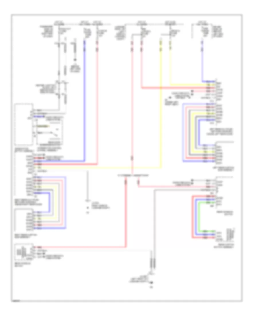 Rear Door Sun Shade Wiring Diagram for Lexus LS 600hL 2009