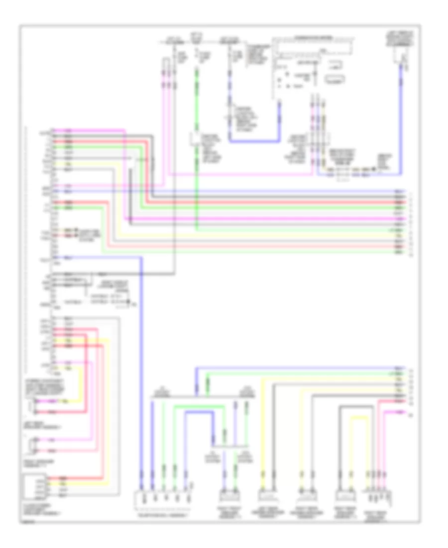 Satellite Radio Wiring Diagram with Rear DVD Changer 1 of 5 for Lexus LS 600hL 2009