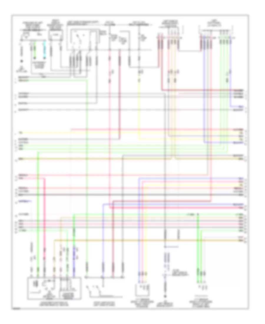 2.5L, Engine Performance Wiring Diagram (2 of 8) for Lexus IS 250C 2013