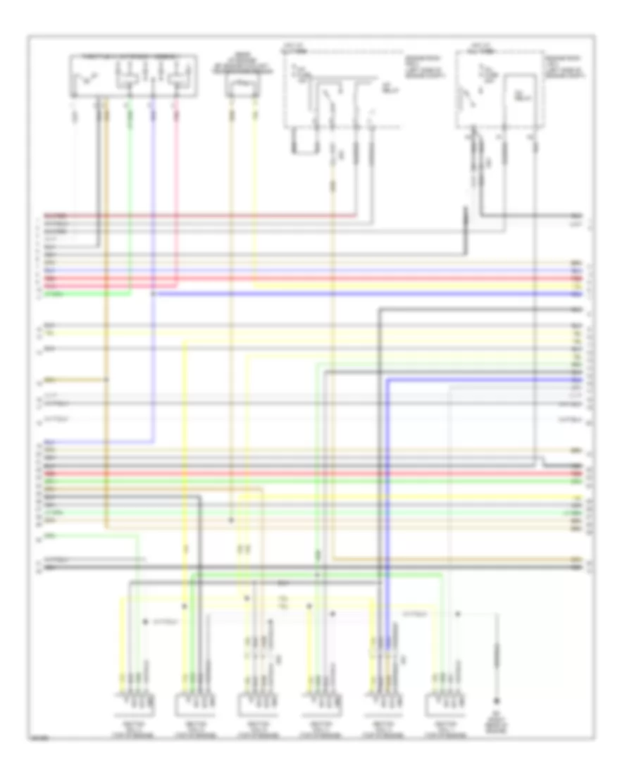 2.5L, Engine Performance Wiring Diagram (5 of 8) for Lexus IS 250C 2013